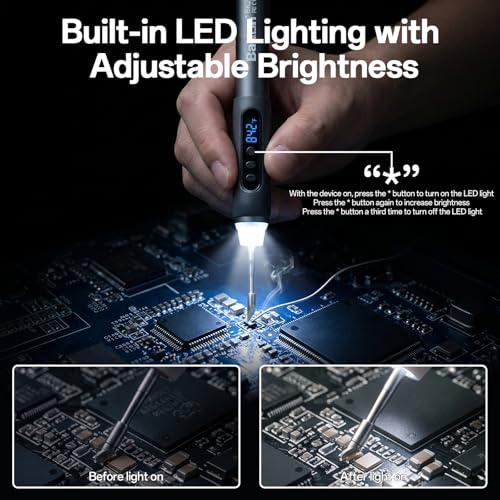 Bakon Cordless Precision Soldering Iron Kit - color: Silver
