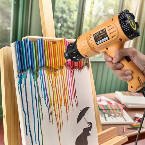 SEEKONE 1800W Heat Gun Variable Temp 122℉-1202℉ for Crafts, Shrink Wrap