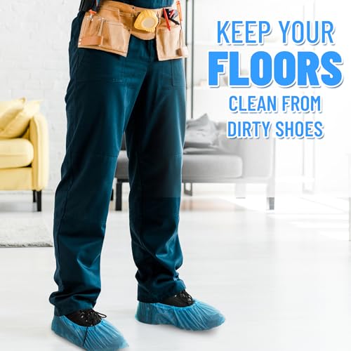Disposable Shoe Covers, Waterproof Non Slip Booties, 100 Pack