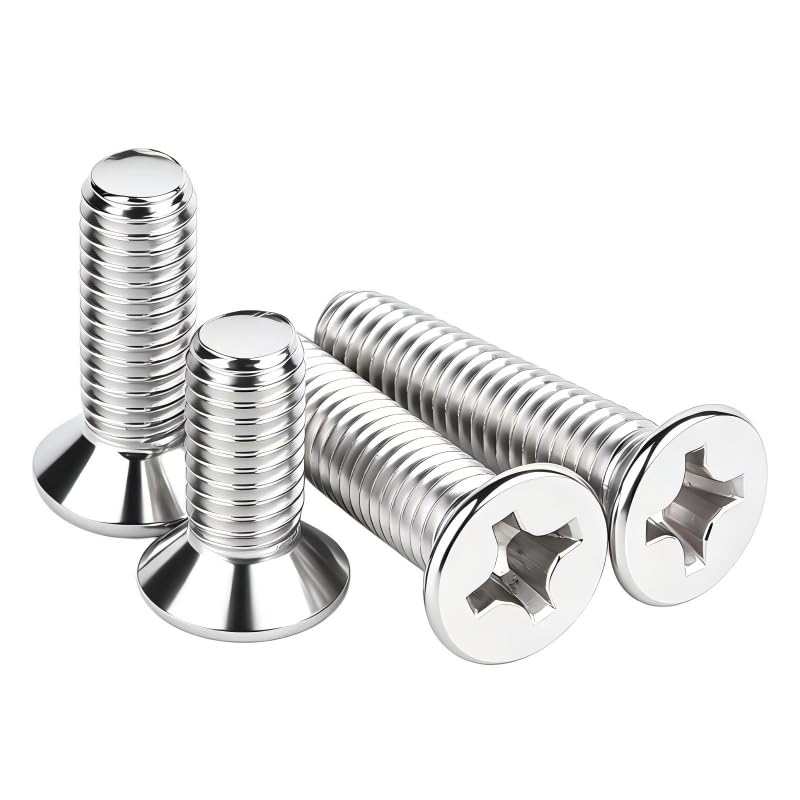 100Pcs M3-0.5x4mm Flat Head Phillips Machine Screw - size: M3-0.5x4mm(100Pcs)