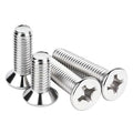 100Pcs M3-0.5x8mm Flat Head Phillips Machine Screw - size: M3-0.5x8mm(100Pcs)