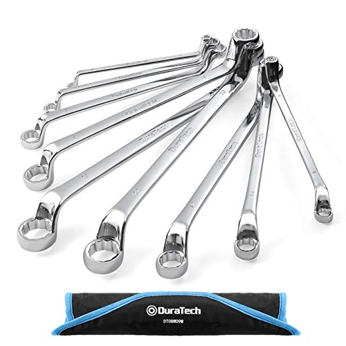 DURATECH 9-Piece Offset Box Wrench Set, Metric, 6mm-23mm - color: Silver, size: 6mm to 23mm