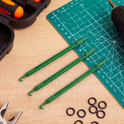 10 Pcs 5.5 Inch Plastic O Ring Pick Set Non Scratch Tool, Green - color: Green