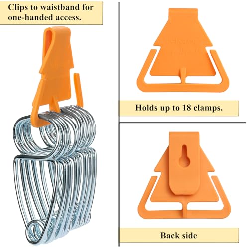 Miter Spring Clamps Kit for Woodworking - size: 13 Clamps / 1 Pliers / 1 Clamp Clip