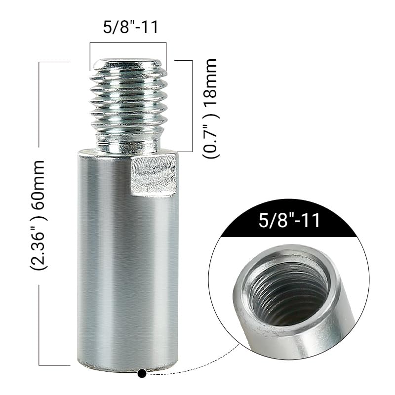 LOZLIN 3PCS Drum Sander Set 60# 100# 180# Cylindrical Diamond Grinding Wheel Polishing Head Abrasive Sanding Grit Angle Grinder Grinding Heads Matching Extensions (Conical) - style: Conical