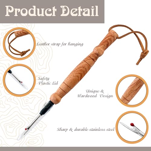 SAVINA Wooden Seam Ripper for Sewing, Stitch Remover Tool for Quilting - color: 1Pcs