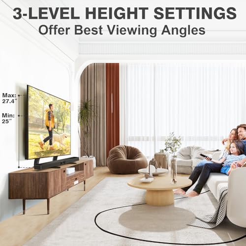 TAVR Universal Table Top TV Stand for 27-65 inch TVs Holds up to 88 lbs - size: 27-65 inch Screens