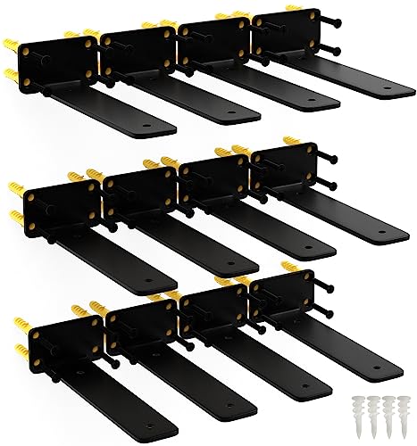 8 Inch Shelf Brackets, 12 Pack Floating Shelf Bracket, 1/5" Thick - size: 8 Inch, style: 12 Pack