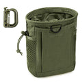 LIVANS Tactical Molle Dump Pouch, Magazine Drop Pouch Drastring Ammo Bag - color: Army Green