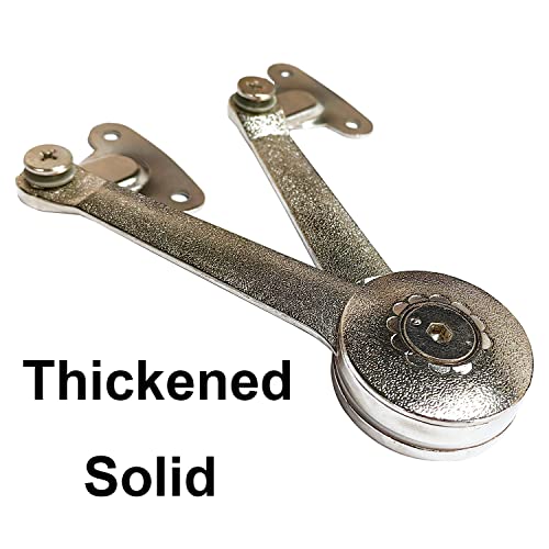 Qrity 2 PCS Adjustable Lift Up Stay Support Hinge - Bidirectional Operation - Support Up to 20KG - Opening Angle 75/90/110 - size: 2 PCS(New Version)