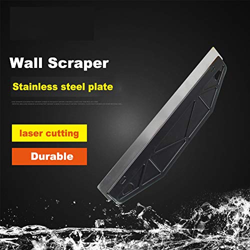 EMVANV Paint Trim Guard, Cutting in Tools for Painting, Multi-Purpose Straight Edge Tool Paint Guide Painter's Trim Guard Stainless Steel Paint Shield for Paint Guide & Measurement(Black)