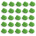 20 PCS 4 Pin 3.81mm Pitch Screw Terminal Block Connector for 28-16AWG, Pluggable Quick Male Plug Connector-4 Pole - size: 4 pin