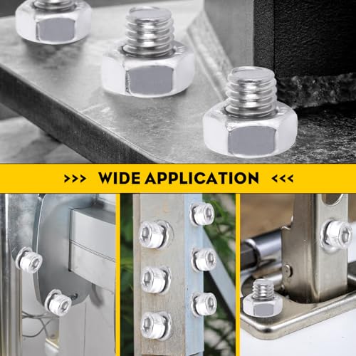 321PCS M6 M8 Socket Head Screws Kit, GTERNITY M6-1.0 M8-1.25 Assorted Machine Screws Nuts Washers 304 Stainless Steel 18-8 Metric Internal Hex Screws Bolts Nuts Washers Set - size: M6 m8 321 S