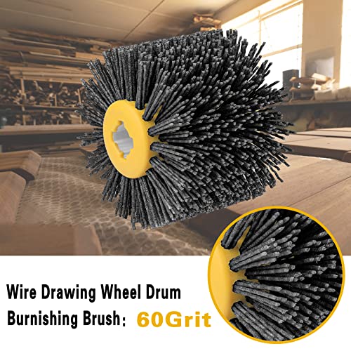 Shinboc 4.7 x 4 Inch Surface Conditioning Tool, 60 Grit Nylon Drawing Wheel - style: 60 Grit