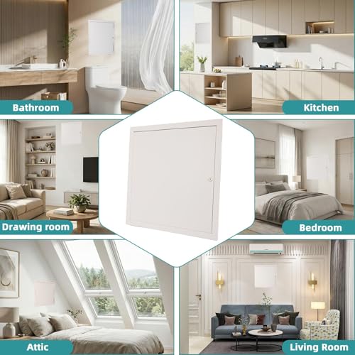 24x24 Access Panel for Drywall/Attic/Plumbing/Wall,Drywall Access Panel | Thicken 1mm Metal,Plumbing Access Panel for Drywall 24x24" Wall Hole,Garage/Attic Access Door,Overall Size 25 1/2"x25 1/2" - size: 24"Wx24"H