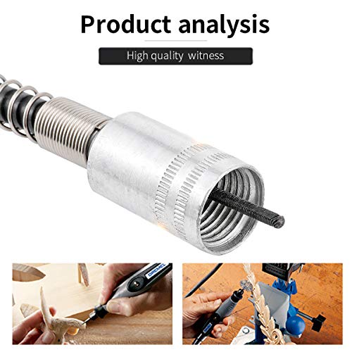42 Inch Flexible Flex Shaft Extension Cord, Universal Rotary Grinder Tool Universal Collets Electric Grinding Accessories Extension Cords Multi-Purpose Mini Die Grinder Rotary Tool Accessory