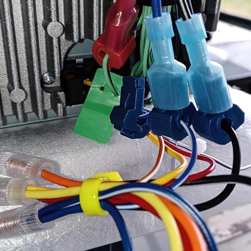 Nilight 120PCS/60 Pairs Blue T-Tap Quick Splice Disconnect Wire Terminals - size: 120Pcs 16-14AWG