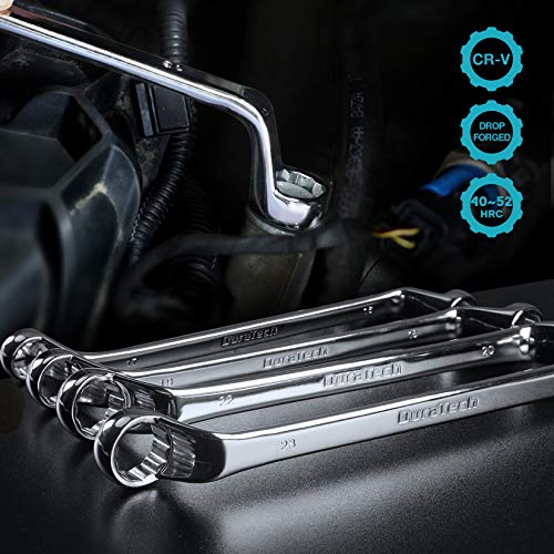 DURATECH 9-Piece Offset Box Wrench Set, Metric, 6mm-23mm - color: Silver, size: 6mm to 23mm