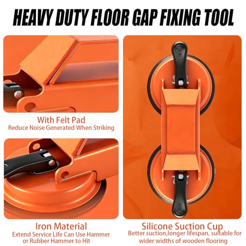 Floor Gap Fixer Tool, Heavy Duty Suction Cup Laminate Repair Kit.