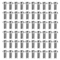 60 PCS Stainless Steel VESA TV LCD Monitor Mounting Phillips Head Screws M4 x 10mm - size: M4x10 - Silver 60pcs