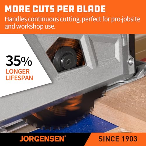 JORGENSEN 6-1/2" 60T Circular Saw Blade, Carbide Tipped Finish Blade