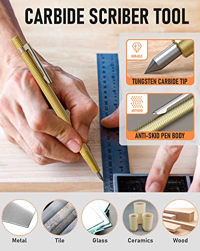 Nicpro 11 Pack Carpenter Pencil Set with Sharpener, Pencil for Construction - size: 15 Pack
