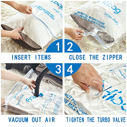 30 Combo Vacuum Storage Bags, Vacuum Seal Bags for Clothing and Bedding - size: 30-COMBO