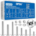 570Pcs Phillips Pan Head Nuts and Bolts Assortment Kit#6-32#8-32#10-24 - size: SS #6#8#10 570PCS