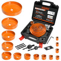 Luckyway Hole Saw Kit Pro 24PCS 3/4"-6" Hole Saw for Softwood, Drywall, PVC