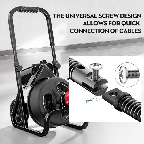 10-Piece Drain Snake Drill Attachment, Cutters Tackle Any Clog with Precision, Compatible with 50FT/75FT/100FT AC Drain Cleaning Machine,Suitable for 5/16-inch to 3/4-inch Drain Snake Cable