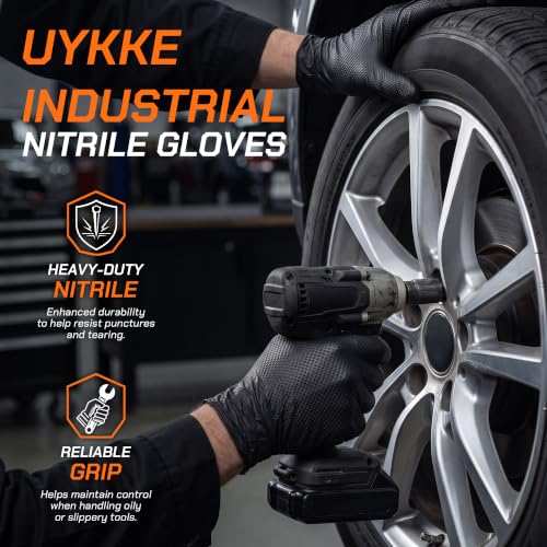 10 Mil Nitrile Gloves Disposable Mechanic Gloves Rubber Latex Cooking Gloves Black Rubber Disposable Gloves Black Nitrile Latex Gloves XL HEAVY DUTY Mechanic Nitrile Gloves 100 Count - size: X-Large