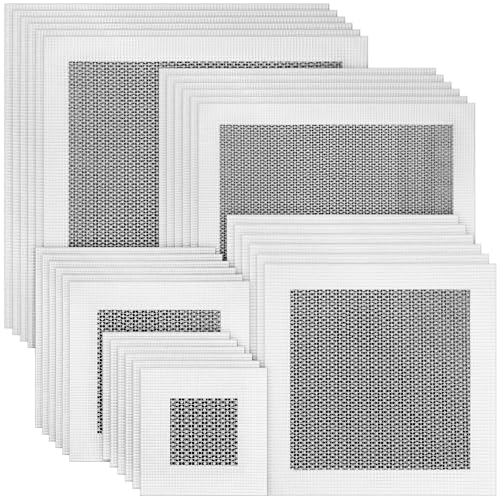 Blulu 30 Pcs 2/4/6/8/10 Inch Drywall Repair Self Adhesive Drywall Patche - size: 2/4/6/8/10 Inch