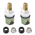RP25513 Faucet Repair Kit – Compatible with Delta 3-Hole, 2-Handle Series, Includes RP24096 Cartridge, RP4993 Seat & Spring, RP24097 1/4 Turn Stop (2-Pack)