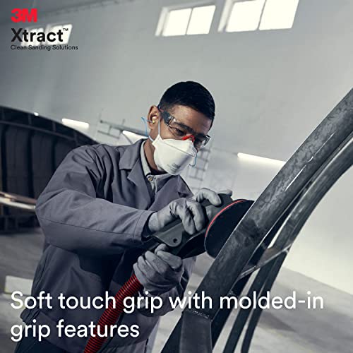3M Xtract Pneumatic Random Orbital Sander, 88946, 5 in - size: 5 in, 3/16 in Orbit, style: Self-Generated Vacuum