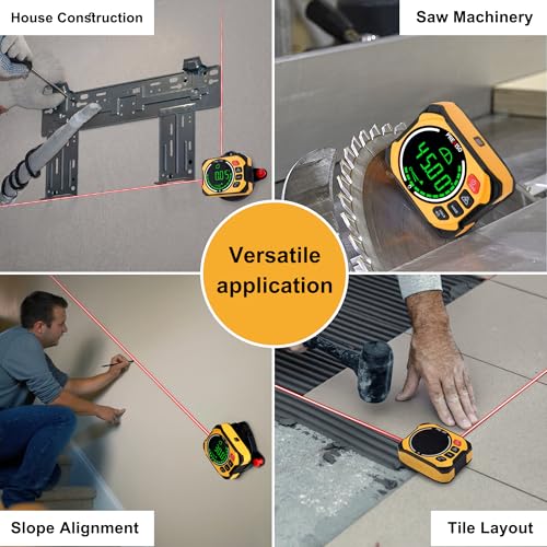 PREXISO 3-in-1 Magnetic Digital Angle Gauge, Digital Level with Laser Level