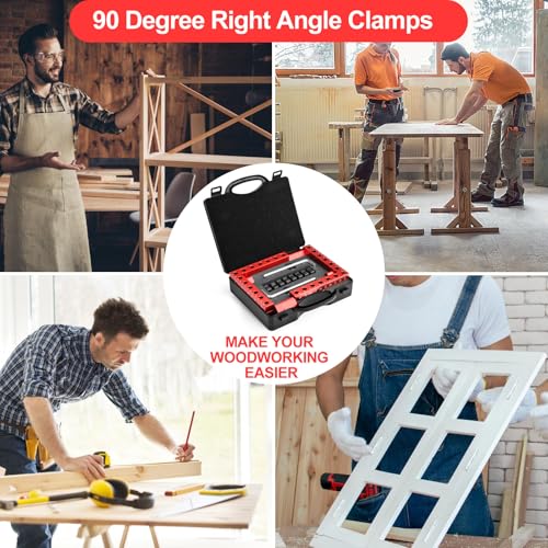 4P 5.5" 90° Corner Clamps for Woodworking, Right Angle Clamps