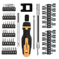 MULWARK Screwdriver Bit Set & Socket Kit, 63-Pieces Ratcheting Screwdriver Set with Case, 63 in 1 Multi Bit Screw Driver for Home DIY, Electronics, Car Emergency and Garage