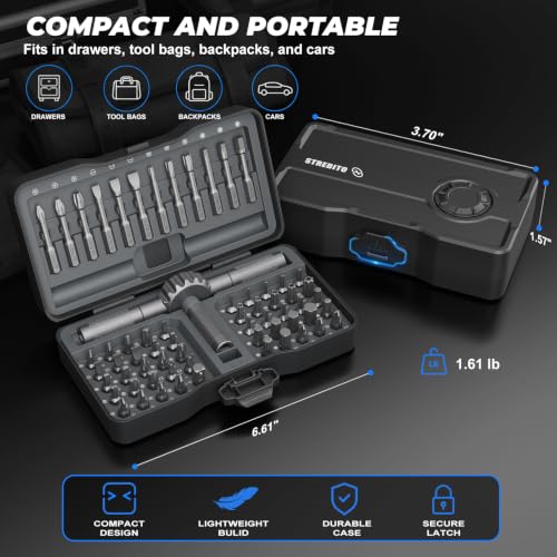 STREBITO Magnetic Screwdriver Set, 67-in-1 Ratcheting Screwdriver Set