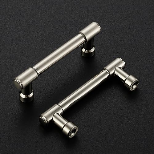 Ravinte Brushed Nickel Kitchen Pulls Cabinet Handles 3 Inch 10 Pack - color: Brushed Nickel, size: 3 Inches Hole Center