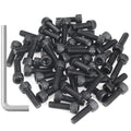 55 Pieces M5 x 16mm Socket Head Cap Screws, Thread Pitch 0.8mm, Sutemribor M5 Black Screws, 12.9 Grade Alloy Steel, Black Oxide Finish, Fully Threaded - size: M5 x 16mm, style: Socket Head