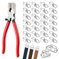 70pcs Key Fob Hardware Set 1 Inch with Key Fob Pliers