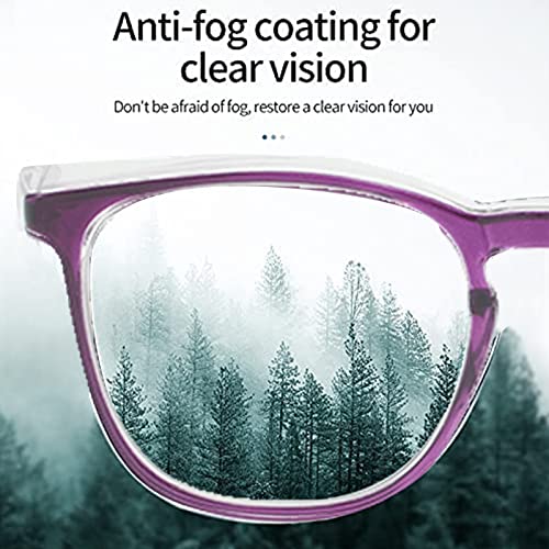 Safety Glasses for Men Women Nurses Anti Fog Stylish Fashion Comfortable Goggles with Side Shields Eye Protection for Adult - color: Dark Purple