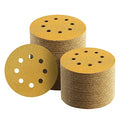 100 Pcs 5 Inch Sanding Discs Hook and Loop, 80 Grit Sandpaper for Woodworking or Automotive, 8 Hole Gold Premium Dustless Random Orbit Sandpaper - style: 80 Grit-100 Discs