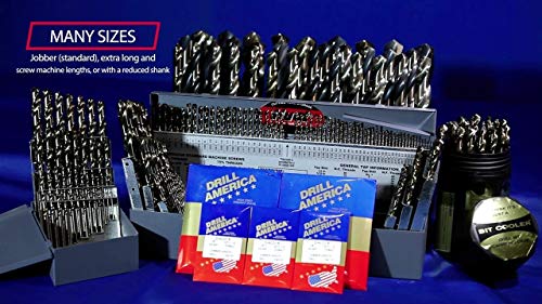 Drill America 1/2" x 12" Cobalt Aircraft Extension Drill Bit (Pack of 6), GLBCO Series - size: 1/2" (Pack of 6), style: 12" Length