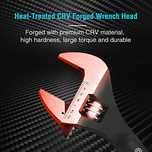 DURATECH 12-Inch Adjustable Construction Spud Wrench - size: 12-Inch