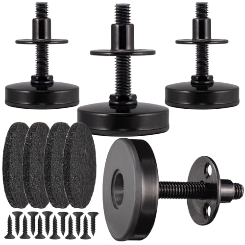 NEWBYTEK 3/8-16 Heavy Duty Leveling Feet, 1600LB Furniture Levelers (4PK) - size: 3/8-16,4pcs