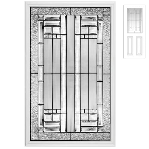 Pushglossy 22 x 36 Entry Door Glass Insert, Low-e, Saratoga - size: 22 x 36, style: Saratoga