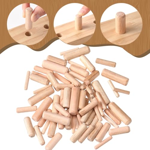 Bucherry 120 Pieces 4 Sizes Wood Plugs Wooden Hole Plugs,Dowel - style: Dowel
