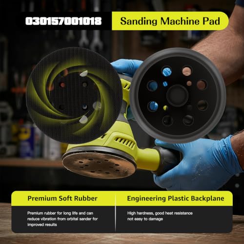 2 Pack 5" 8 Hole Hook & Loop Replacement Sander Pads Compatible with Skil SR211601 5" Random Orbital Sander