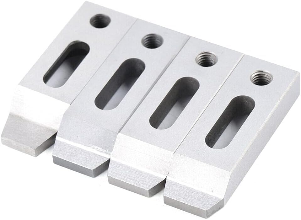 4PC M8 Clamp Kit Set Stainless Jig Holder Wire EDM Stainless Jig Holder for Clamping Rotary Tables Milling Tables Face Plates & Vertical Slide (70mm)